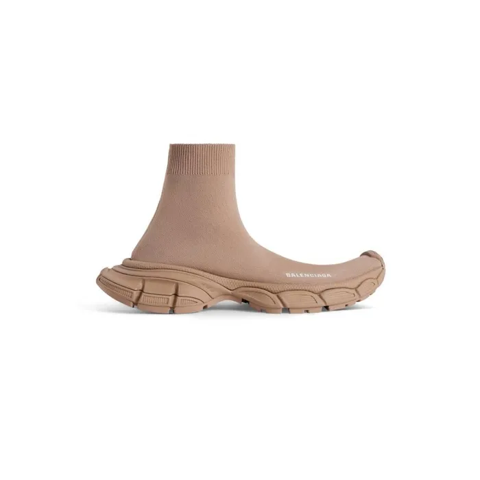 Men Trainers Balenciaga 3xl Sock Recycled Knit Trainers In Beige