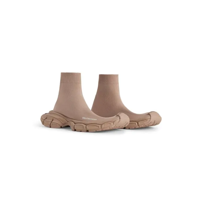 Men Trainers Balenciaga 3xl Sock Recycled Knit Trainers In Beige