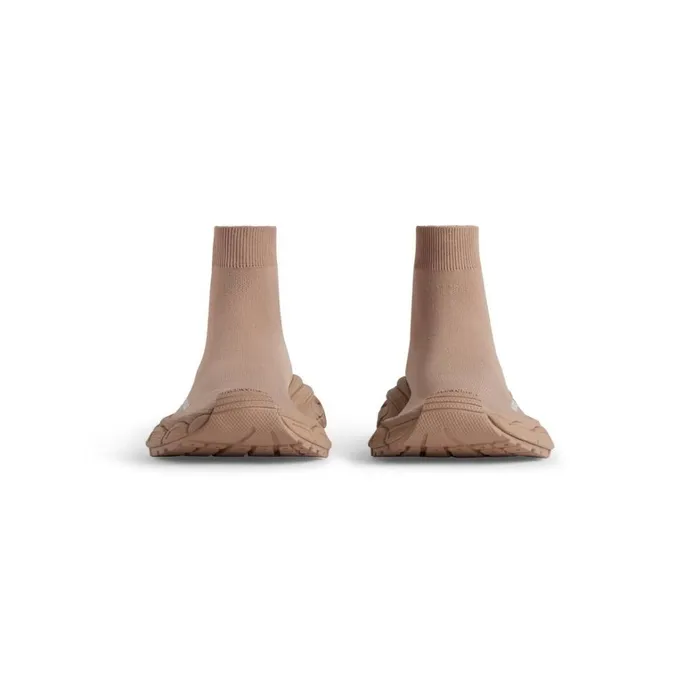 Men Trainers Balenciaga 3xl Sock Recycled Knit Trainers In Beige