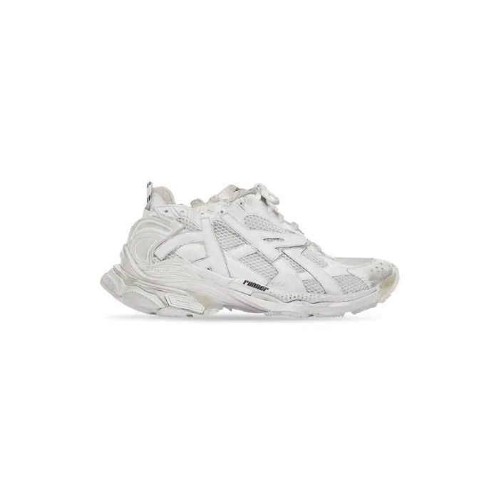 Men Trainers Balenciaga Runner Trainers In White