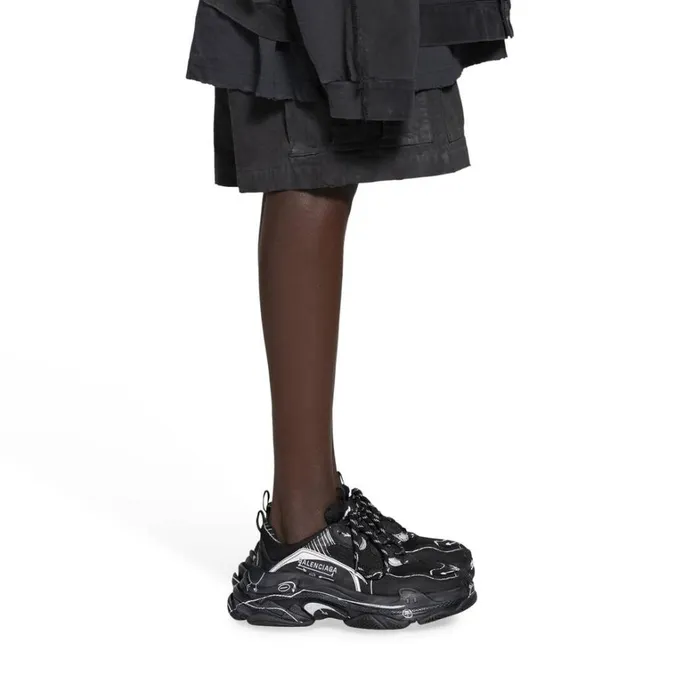 Men Trainers Balenciaga Triple S Sketch Trainers In Black