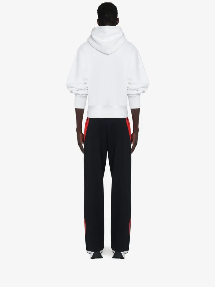 Men Trousers Alexander McQueen Twisted Stripe Joggers Black