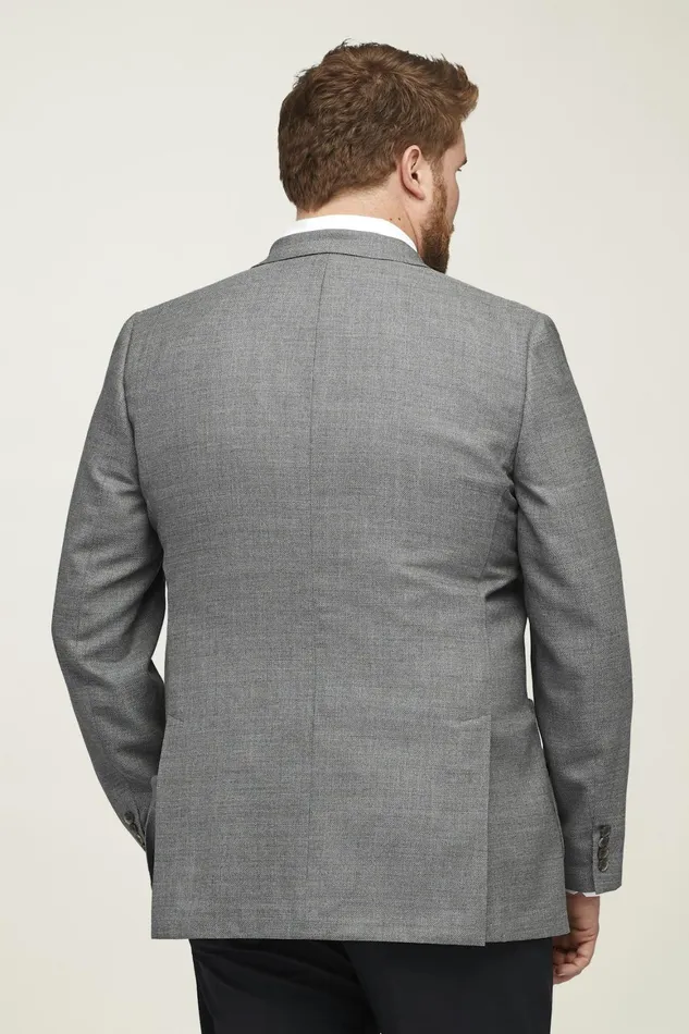 Men Unconstructed Italian Wool Blazer Extended Sizes Grey Bonobos Blazers and Sport Coats