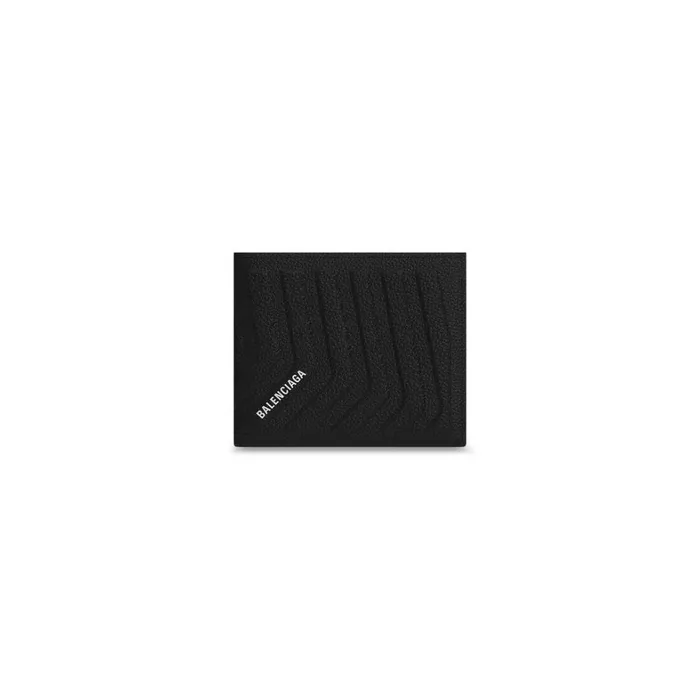 Men Wallets Balenciaga Car Square Folded Wallet In Black