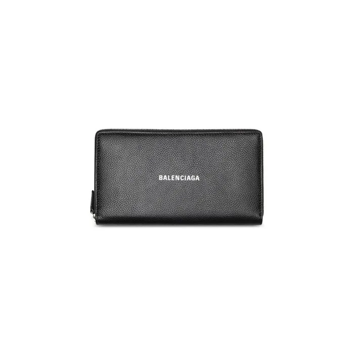 Men Wallets Balenciaga Cash Continental Wallet In Blackwhite