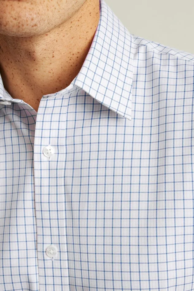Men Weekday Warrior Dress Shirt Blue Pink Plaid Bonobos Business Casual Shirts