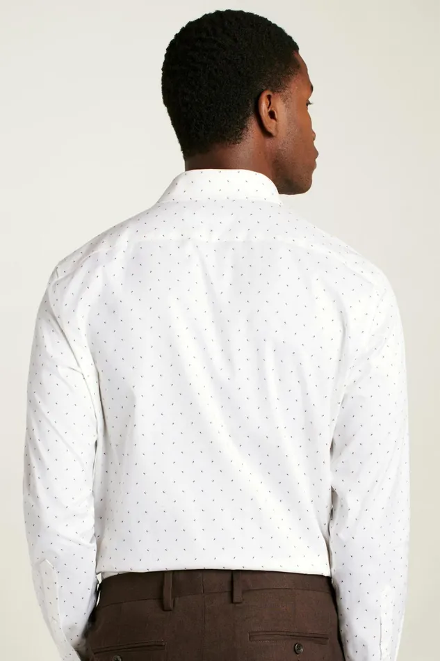 Men Weekday Warrior Dress Shirt White Petal Shadow Geo Bonobos Business Casual Shirts