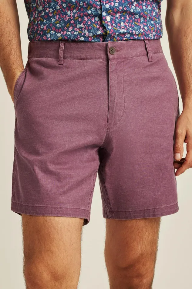 Men Weekend Chino Shorts Burnt Plum Bonobos Chino Shorts