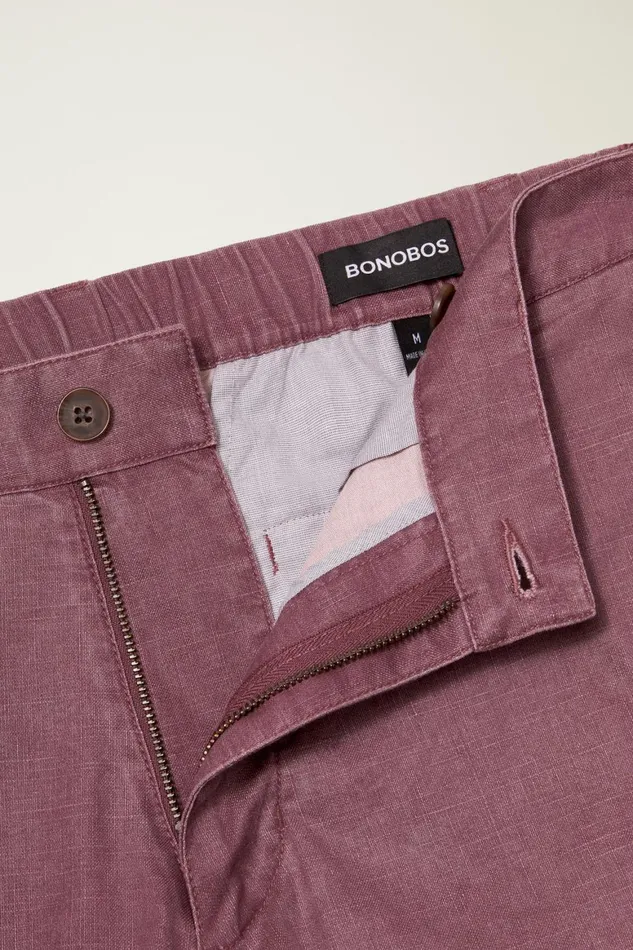 Men Weekend Chino Shorts Burnt Plum Bonobos Chino Shorts