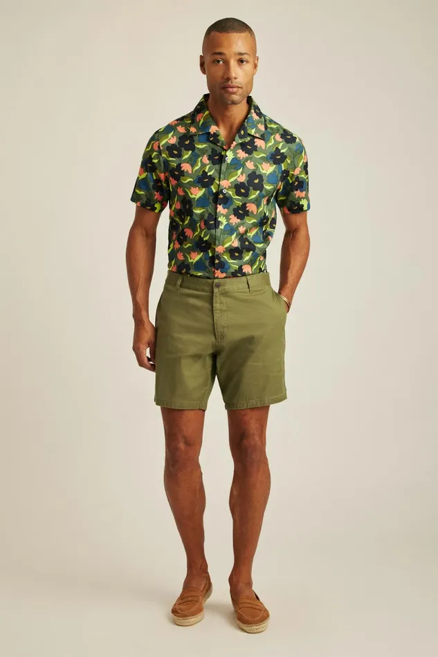 Men Weekend Chino Shorts Olive Branch Bonobos Chino Shorts
