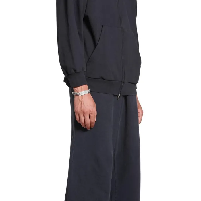MenWomen Bracelets and Rings Balenciaga Plate Bracelet In Grey