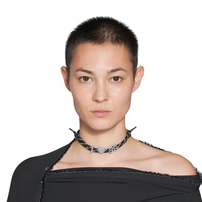MenWomen Necklaces Balenciaga I lt3 Bb Choker In Black