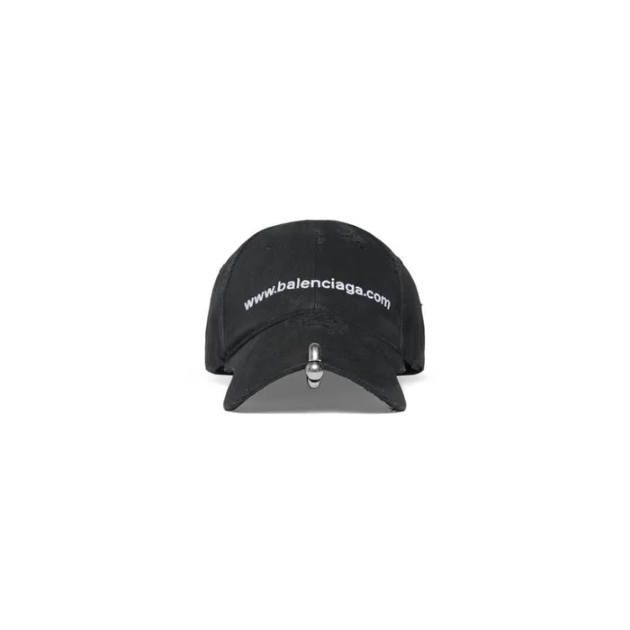 MenWomen Scarves and Caps Balenciaga Balcom Front Piercing Cap In Black Faded MenWomen Scarves and Caps Balenciaga Balcom Front Piercing Cap In Black Faded