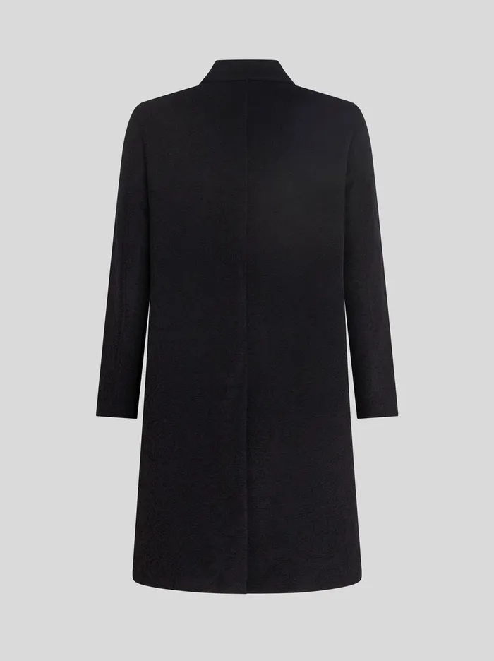 Men Wool And Cashmere Jacquard Coat Etro Coats And Outerwear