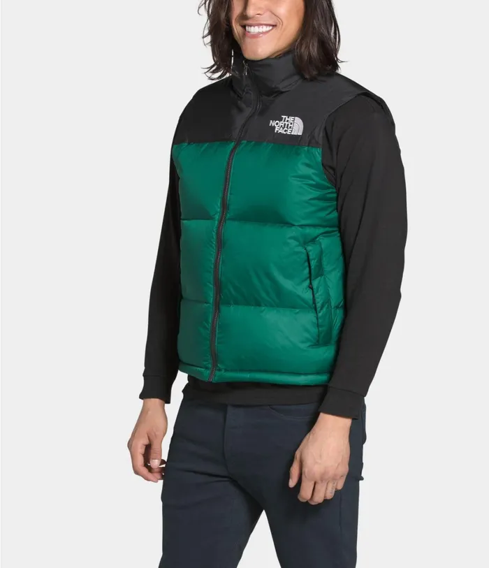 Mens 1996 Retro Nuptse Vest Evergreen The North Face Insulated and Down Jackets