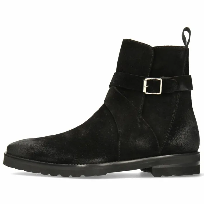Mens Ankle Boots Melvin and Hamilton Clark 48 Black