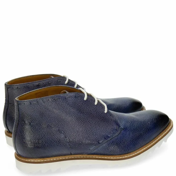 Mens Ankle Boots Melvin and Hamilton Felix 2 Blue
