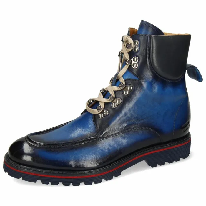 Mens Ankle Boots Melvin and Hamilton Trevor 45 Blue