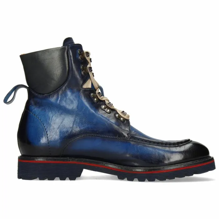 Mens Ankle Boots Melvin and Hamilton Trevor 45 Blue