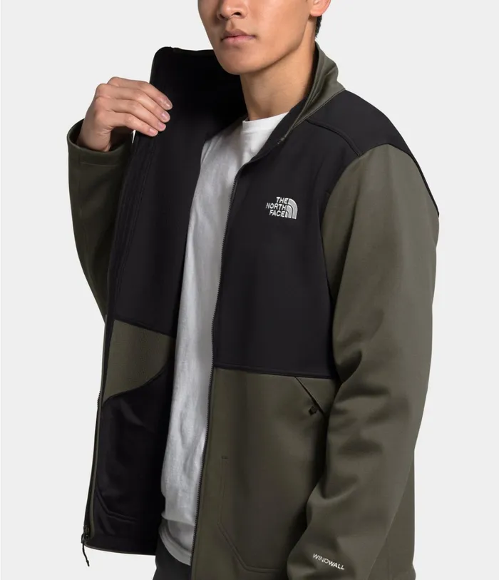 Mens Apex Canyonwall Jacket New Taupe Greentnf Black The North Face Softshell
