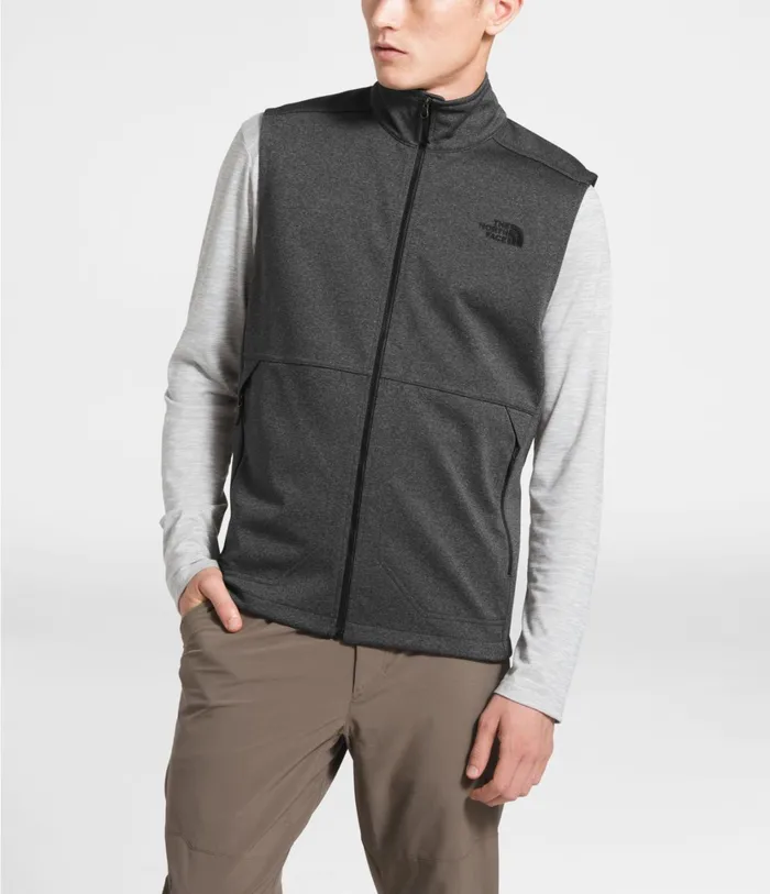 Mens Apex Canyonwall Vest Tnf Dark Grey Heather The North Face Vests
