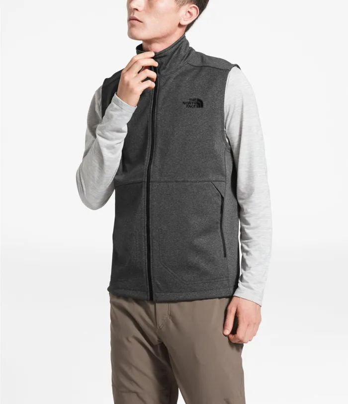 Mens Apex Canyonwall Vest Tnf Dark Grey Heather The North Face Vests