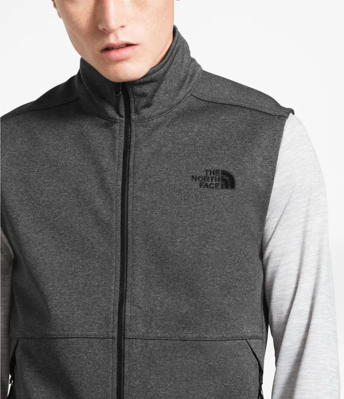 Mens Apex Canyonwall Vest Tnf Dark Grey Heather The North Face Vests