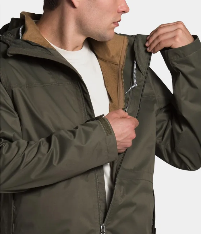Mens Arrowood Triclimate Jacket New Taupe Greenutility Brown The North Face Insulated and Down Jackets
