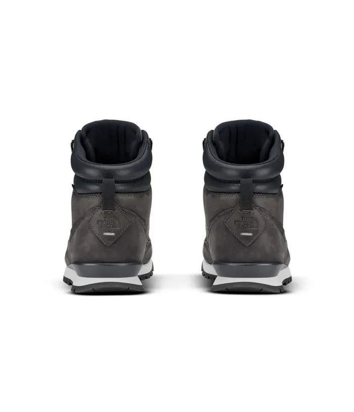 Mens Backtoberkeley Redux Leather Boots Zinc Greyebony Grey The North Face Boots