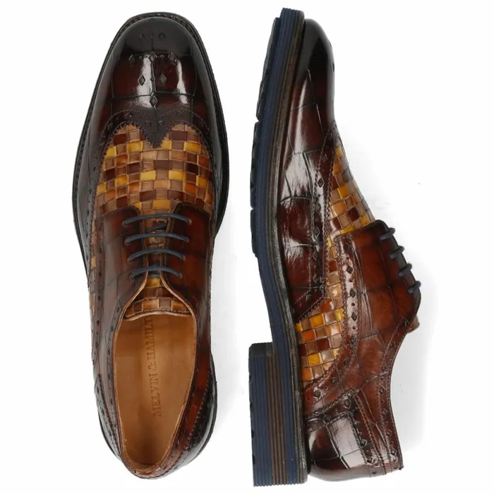 Mens Derbies Melvin and Hamilton Eddy 5 Brown