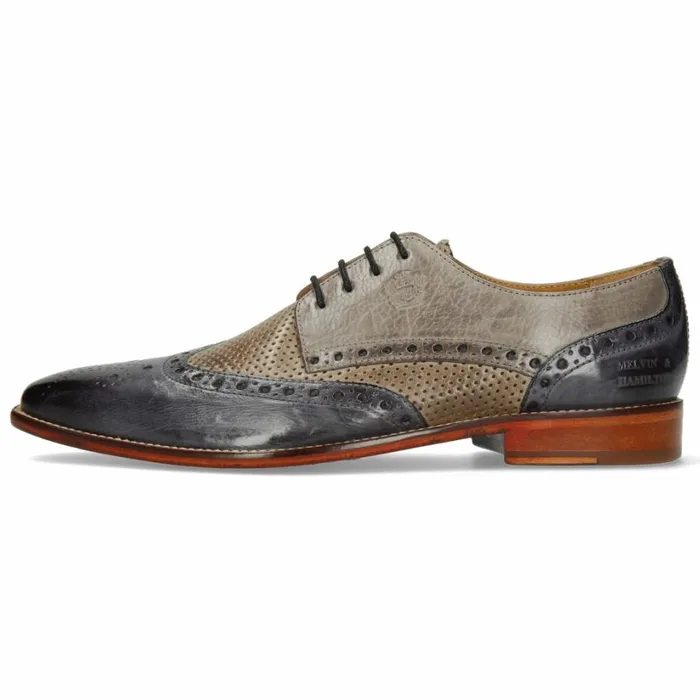 Mens Derbies Melvin and Hamilton Martin 15 Grey