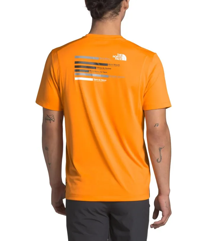 Mens M Glacier SS Tee Flame Orange The North Face TShirts