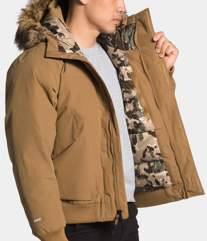 Mens STOVER JACKET Utility Brown The North Face Insulated and Down Jackets