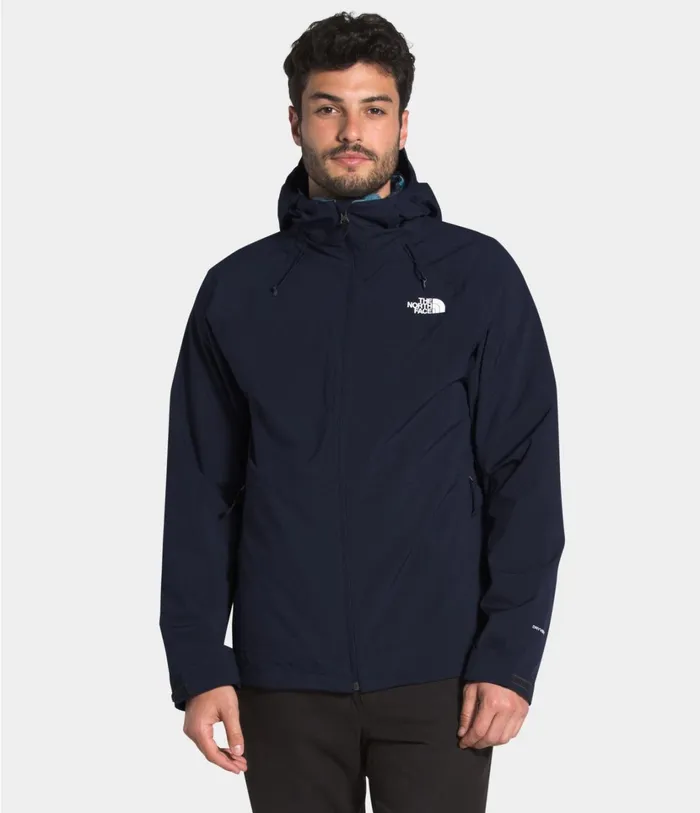 Mens ThermoBall Eco Triclimate Jacket Aviator Navymallard Blue Abstract Ikat Print The North Face Insulated and Down Jackets