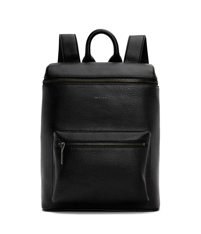 MensWomen Oshie Vegan Backpack 8211 Dwell Black Matt and Nat Backpacks