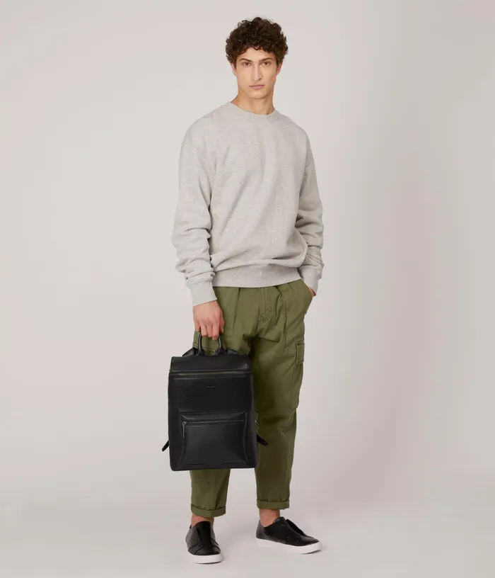 MensWomen Oshie Vegan Backpack 8211 Dwell Black Matt and Nat Backpacks