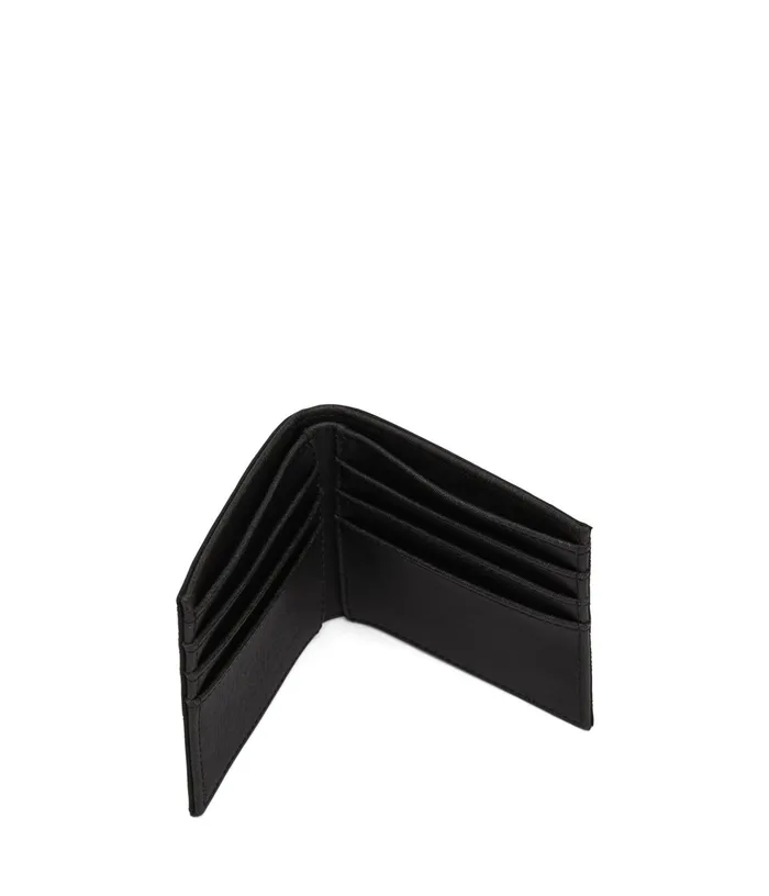 MensWomen Rubben Vegan Folded Wallet 8211 Canvas Black Matt and Nat Wallets
