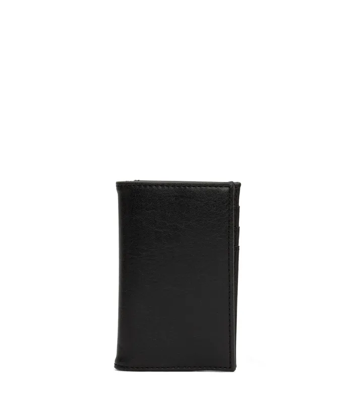 MensWomen York Vegan Card Holder 8211 Vintage Black Matt and Nat Wallets