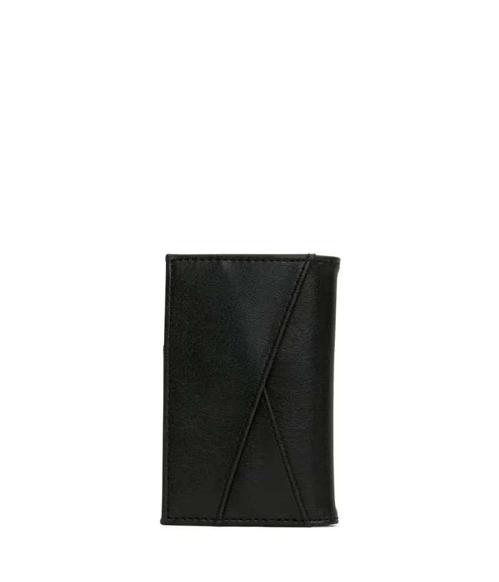 MensWomen York Vegan Card Holder 8211 Vintage Black Matt and Nat Wallets