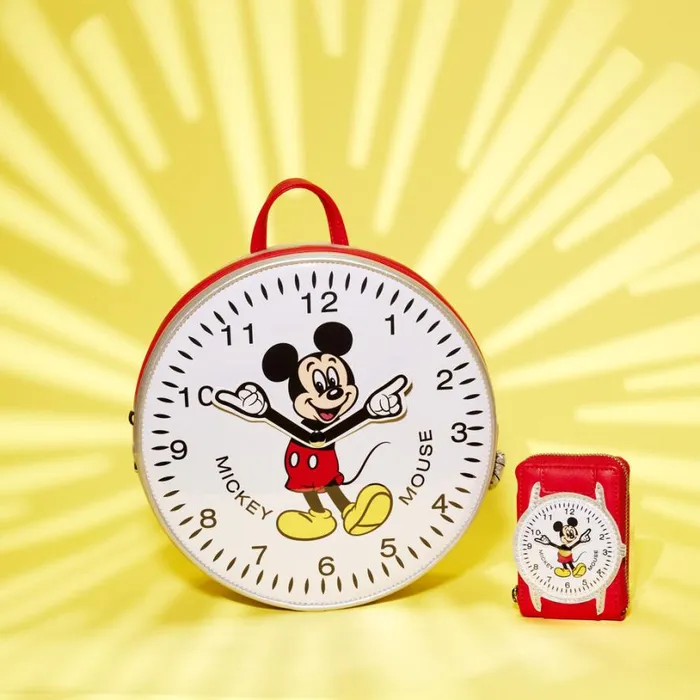Mickey Mouse Exclusive Vintage Watch Figural Accordian Zip Around Wallet Unisex Loungefly Bags and Wallets Mickey Mouse Exclusive Vintage Watch Figural Accordian Zip Around Wallet Unisex Loungefly Bags and Wallets