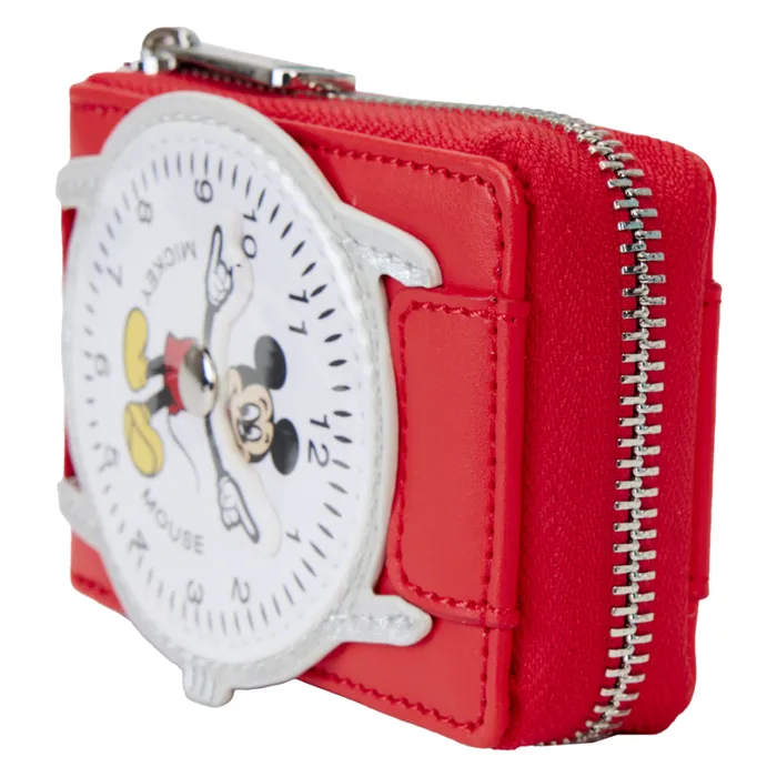 Mickey Mouse Exclusive Vintage Watch Figural Accordian Zip Around Wallet Unisex Loungefly Bags and Wallets Mickey Mouse Exclusive Vintage Watch Figural Accordian Zip Around Wallet Unisex Loungefly Bags and Wallets