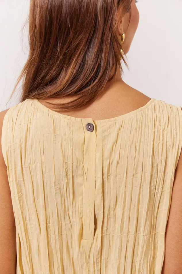 MidiMaxi Dresses Women VRG GRL Cate Smock Midi Dress Butter MidiMaxi Dresses Women VRG GRL Cate Smock Midi Dress Butter