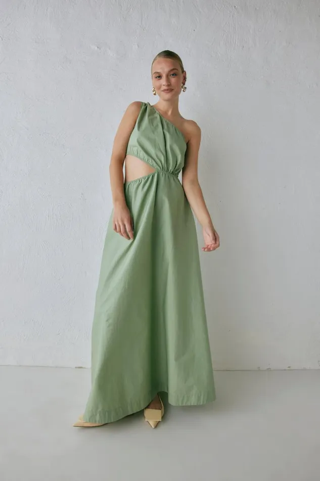 MidiMaxi Dresses Women VRG GRL Daisy Maxi Dress Sage MidiMaxi Dresses Women VRG GRL Daisy Maxi Dress Sage
