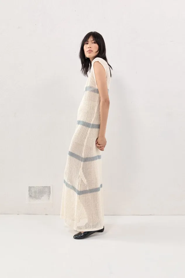 MidiMaxi Dresses Women VRG GRL Elea Knit Maxi Dress Stripe MidiMaxi Dresses Women VRG GRL Elea Knit Maxi Dress Stripe