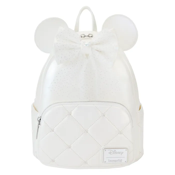 Minnie Mouse Iridescent Wedding Mini Backpack Unisex Loungefly Backpacks