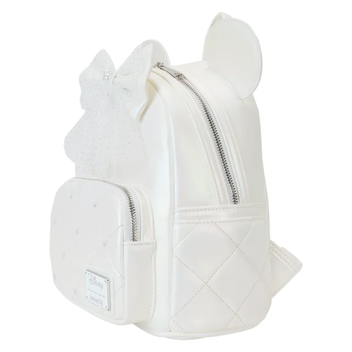 Minnie Mouse Iridescent Wedding Mini Backpack Unisex Loungefly Backpacks Minnie Mouse Iridescent Wedding Mini Backpack Unisex Loungefly Backpacks
