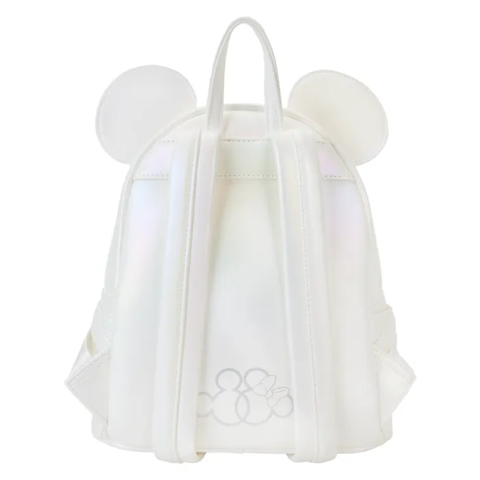 Minnie Mouse Iridescent Wedding Mini Backpack Unisex Loungefly Backpacks Minnie Mouse Iridescent Wedding Mini Backpack Unisex Loungefly Backpacks