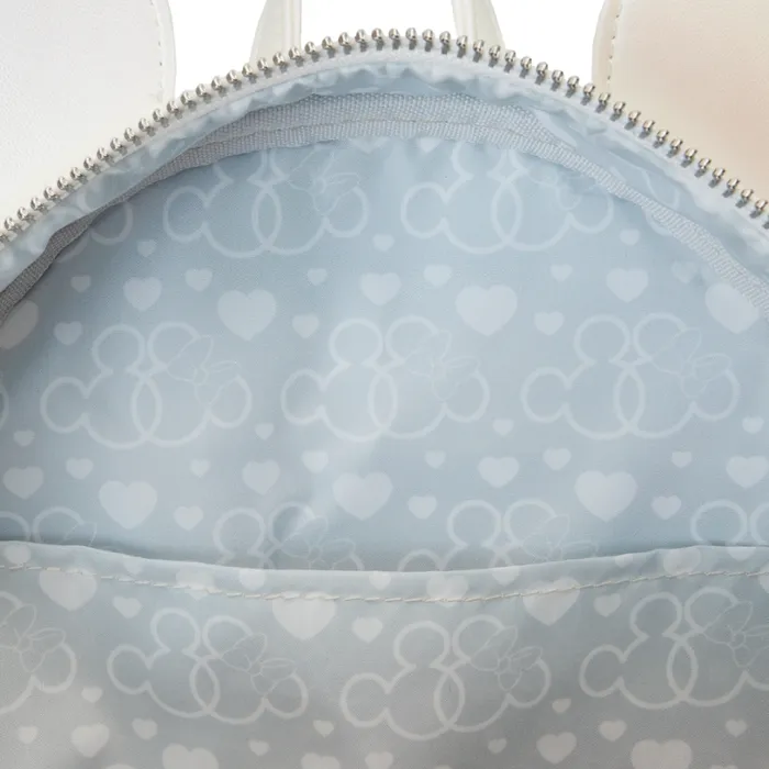 Minnie Mouse Iridescent Wedding Mini Backpack Unisex Loungefly Backpacks Minnie Mouse Iridescent Wedding Mini Backpack Unisex Loungefly Backpacks