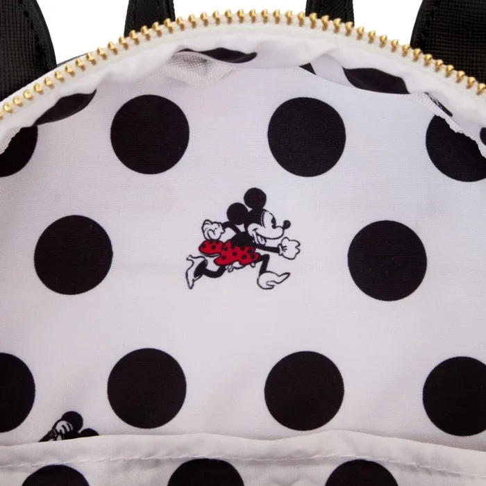 Minnie Mouse Rocks The Dots Classic Mini Backpack Unisex Loungefly Backpacks Minnie Mouse Rocks The Dots Classic Mini Backpack Unisex Loungefly Backpacks