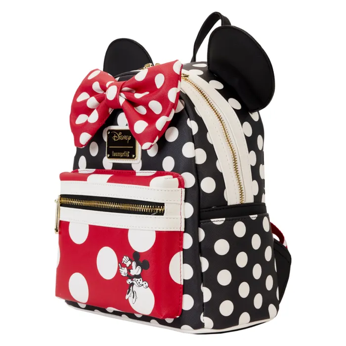 Minnie Mouse Rocks The Dots Classic Mini Backpack Unisex Loungefly Backpacks Minnie Mouse Rocks The Dots Classic Mini Backpack Unisex Loungefly Backpacks
